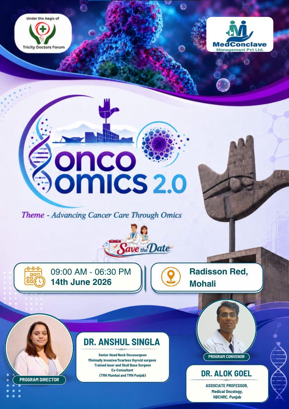 Onco Omics 2.0 brochure, Tricity Doctors Forum